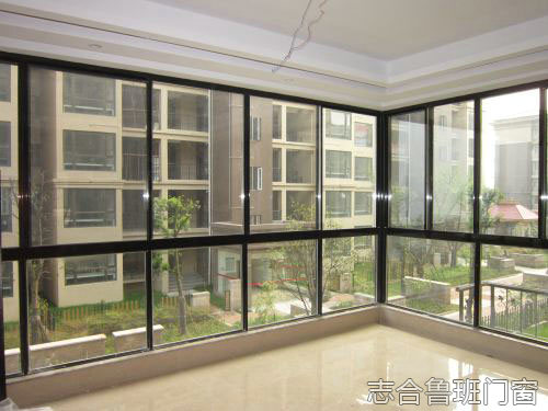 蓝光两轨推拉窗